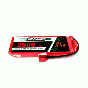 HD POWER 2500mAh 35C 3S 11.1V lipo batteri
