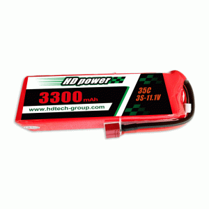 HD POWER 3300mAh 35C 3S 11.1V lipo batteri