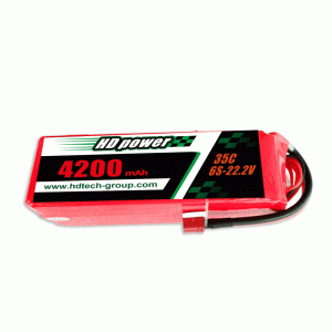 HD POWER 4200mAh 35C 6S 22.2V lipo batteri