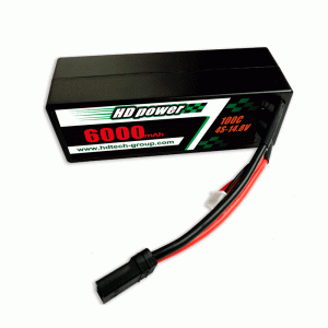 Hd POWER 800mAh 50C 2S 7.4V Hård låda RC bilbatteri